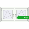 Pricing Tilt-and-Turn 990x515 mm REHAU OPTIMUM EURO-DESIGN 70 RAL 9016 Traffic white two-sided. Price: 182,65 €