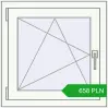 Pricing Tilt-and-Turn 650x650 mm REHAU BRILLANT DESIGN RAL 9016 Traffic white two-sided. Price: 657.96 PLN