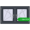 Pricing Tilt-and-Turn 1000x600 mm REHAU OPTIMUM EURO-DESIGN 70 ANTHRACITE_GREY_STRUKTURAL two-sided. Price: 1 583.73 PLN