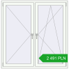 Pricing Tilt-and-Turn 1436x1464 mm REHAU ENERGY-SAVING SYNEGO MD RAL 9016 Traffic white two-sided. Price: 2 491.22 PLN