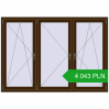 Pricing Tilt-and-Turn 2000x1400 mm REHAU OPTIMUM EURO-DESIGN 70 DARK_OAK two-sided. Price: 4 042.76 PLN