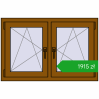 Pricing Tilt-and-Turn 1050x680 mm REHAU ENERGY-SAVING SYNEGO MD GOLDEN OAK two-sided. Price: 1914,71 zł