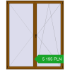 Pricing Tilt-and-Turn 2000x2400 mm REHAU OPTIMUM EURO-DESIGN 70 GOLDEN OAK two-sided. Price: 5 195.15 PLN