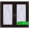 Pricing Tilt-and-Turn 1005x920 mm REHAU ENERGY-SAVING SYNEGO MD BLACK_BROWN two-sided. Price: 1612,07 zł