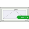 Pricing Tilt-and-Turn 1000x500 mm REHAU OPTIMUM EURO-DESIGN 70 RAL 9016 Traffic white two-sided. Price: 696.83 PLN