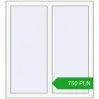 Pricing Tilt-and-Turn 900x1000 mm REHAU OPTIMUM EURO-DESIGN 70 RAL 9016 Traffic white two-sided. Price: 749.53 PLN