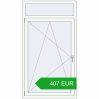 Pricing Tilt-and-Turn 1000x1800 mm REHAU BRILLANT DESIGN RAL 9016 Traffic white two-sided. Price: 406.74 EUR