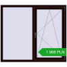 Pricing Tilt-and-Turn 1500x1300 mm REHAU OPTIMUM EURO-DESIGN 70 CHOCOLATE_BROWN two-sided. Price: 1 968.39 PLN