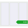 Pricing Tilt-and-Turn 1800x1600 mm REHAU OPTIMUM EURO-DESIGN 70 RAL 9016 Traffic white two-sided. Price: 282,61 €