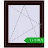 Pricing Tilt-and-Turn 900x1050 mm REHAU OPTIMUM EURO-DESIGN 70 CHOCOLATE_BROWN two-sided. Price: 1 416.39 PLN