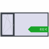 Ustalenie cen Okna skrzydłowe 2800x1400 mm REHAU ENERGY-SAVING SYNEGO MD ANTHRACITE_GREY_STRUKTURAL dwustronny. Cena: 832,42 €