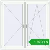Pricing Tilt-and-Turn 1450x1450 mm REHAU ENERGY-SAVING SYNEGO MD RAL 9016 Traffic white two-sided. Price: 1 753.46 PLN
