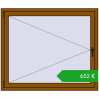 Ustalenie cen Okna skrzydłowe 1300x1100 mm KORSA OPTIMUM REHAU EURO 70. Cena: 651,65 €