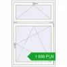 Pricing Tilt-and-Turn 1000x1500 mm REHAU OPTIMUM EURO-DESIGN 70 RAL 9016 Traffic white two-sided. Price: 1 655.84 PLN