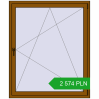 Pricing Tilt-and-Turn 1250x1500 mm REHAU ENERGY-SAVING SYNEGO MD GOLDEN OAK two-sided. Price: 2 573.75 PLN