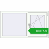 Pricing Tilt-and-Turn 1250x700 mm REHAU OPTIMUM EURO-DESIGN 70 RAL 9016 Traffic white two-sided. Price: 868.07 PLN