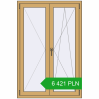 Pricing Tilt-and-Turn 1000x1500 mm ALU STANDARD 72 RAL 1002 Sand yellow two-sided. Price: 6 420.76 PLN