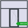 Pricing Tilt-and-Turn 1800x1800 mm REHAU OPTIMUM EURO-DESIGN 70 ANTHRACITE_GREY_STRUKTURAL two-sided. Price: 899.07 EUR