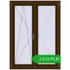 Pricing Tilt-and-Turn 1000x1350 mm REHAU OPTIMUM EURO-DESIGN 70 DARK_OAK two-sided. Price: 2 611.86 PLN