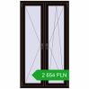 Pricing Tilt-and-Turn 980x1750 mm REHAU OPTIMUM EURO-DESIGN 70 BLACK_BROWN two-sided. Price: 2 654.18 PLN