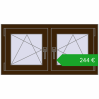 Ustalenie cen Okna skrzydłowe 990x515 mm REHAU OPTIMUM EURO-DESIGN 70 DARK_OAK dwustronny. Cena: 244,33 €