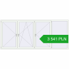 Pricing Tilt-and-Turn 3300x1420 mm REHAU OPTIMUM EURO-DESIGN 70 RAL 9016 Traffic white two-sided. Price: 3 540.81 PLN