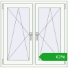 Ustalenie cen Okna skrzydłowe 1020x1010 mm REHAU ENERGY-SAVING SYNEGO MD RAL 9016 Traffic white dwustronny. Cena: 295,94 €