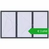 Ustalenie cen Okna skrzydłowe 4000x2300 mm REHAU OPTIMUM EURO-DESIGN 70 ANTHRACITE_GREY_STRUKTURAL dwustronny. Cena: 2693,91 €