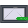 Pricing Tilt-and-Turn 850x550 mm REHAU OPTIMUM EURO-DESIGN 70 ANTHRACITE_GREY_STRUKTURAL two-sided. Price: 936.63 PLN