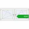 Ustalenie cen Okna skrzydłowe 1530x665 mm REHAU ENERGY-SAVING SYNEGO MD CHOCOLATE_BROWN zewnętrzny. Cena: 342,55 €