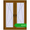 Ustalenie cen Okna skrzydłowe 1005x1280 mm REHAU ENERGY-SAVING SYNEGO MD GOLDEN OAK dwustronny. Cena: 500,08 €