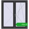 Pricing Tilt-and-Turn 1200x1300 mm REHAU OPTIMUM EURO-DESIGN 70 ANTHRACITE_GREY_GLATT two-sided. Price: 1935,69 zł