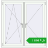 Pricing Tilt-and-Turn 1240x1300 mm REHAU OPTIMUM EURO-DESIGN 70 RAL 9016 Traffic white two-sided. Price: 1 646.02 PLN