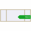 Ustalenie cen Okna skrzydłowe 3480x1400 mm ALU STANDARD 72 RAL 1000 Green beige dwustronny. Cena: 952,97 €