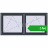 Ustalenie cen Okna rozwierne 1635x785 mm REHAU ENERGY-SAVING SYNEGO MD ANTHRACITE_GREY_STRUKTURAL dwustronny. Cena: 465,89 €