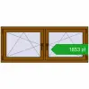 Pricing Tilt-and-Turn 1620x665 mm REHAU ENERGY-SAVING SYNEGO MD GOLDEN OAK two-sided. Price: 1852,64 zł