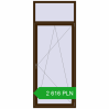 Pricing Tilt-and-Turn 1000x2500 mm REHAU OPTIMUM EURO-DESIGN 70 DARK_OAK two-sided. Price: 2 615.85 PLN
