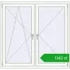 Pricing Tilt-and-Turn 1450x1400 mm REHAU OPTIMUM EURO-DESIGN 70 RAL 9016 Traffic white two-sided. Price: 1342,25 zł