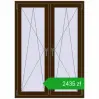 Pricing Tilt-and-Turn 1065x1490 mm REHAU ENERGY-SAVING SYNEGO MD DARK_OAK two-sided. Price: 2435,33 zł