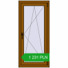 Pricing Tilt-and-Turn 600x1300 mm REHAU OPTIMUM EURO-DESIGN 70 GOLDEN OAK two-sided. Price: 1 231.36 PLN