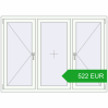 Pricing Tilt-and-Turn 1750x1250 mm REHAU OPTIMUM EURO-DESIGN 70 RAL 9016 Traffic white two-sided. Price: 521.65 EUR