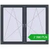 Pricing Tilt-and-Turn 1700x1400 mm REHAU OPTIMUM EURO-DESIGN 70 ANTHRACITE_GREY_STRUKTURAL two-sided. Price: 2 395.65 PLN