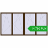 Pricing Tilt-and-Turn 4700x2300 mm REHAU ENERGY-SAVING SYNEGO MD DARK_OAK two-sided. Price: 14 780.22 PLN