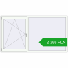Pricing Tilt-and-Turn 2200x1200 mm REHAU ENERGY-SAVING SYNEGO MD RAL 9016 Traffic white two-sided. Price: 2 387.64 PLN