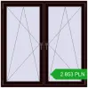 Pricing Tilt-and-Turn 1500x1500 mm REHAU OPTIMUM EURO-DESIGN 70 CHOCOLATE_BROWN two-sided. Price: 2 853.15 PLN