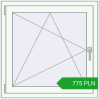 Pricing Tilt-and-Turn 860x860 mm REHAU OPTIMUM EURO-DESIGN 70 RAL 9016 Traffic white two-sided. Price: 774.58 PLN