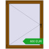 Pricing Tilt-and-Turn 1170x1500 mm REHAU ENERGY-SAVING SYNEGO MD GOLDEN OAK two-sided. Price: 599.54 EUR