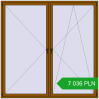Pricing Tilt-and-Turn 2300x2300 mm REHAU ENERGY-SAVING SYNEGO MD GOLDEN OAK two-sided. Price: 7 036.36 PLN