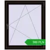 Pricing Tilt-and-Turn 1000x1200 mm REHAU OPTIMUM EURO-DESIGN 70 BLACK_BROWN two-sided. Price: 986,44 zł