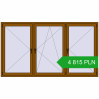 Pricing Tilt-and-Turn 2400x1350 mm REHAU OPTIMUM EURO-DESIGN 70 GOLDEN OAK two-sided. Price: 4 814.92 PLN